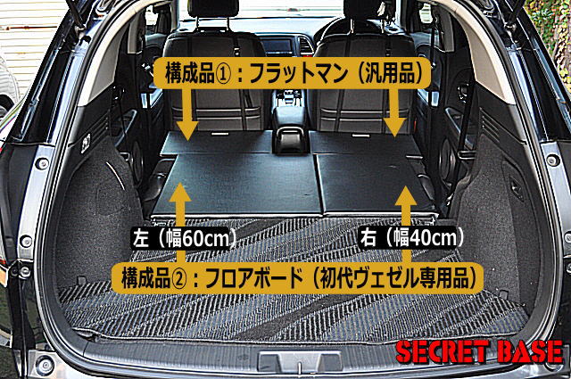 ヴェゼル車中泊キット シークレットベースオンラインショップ